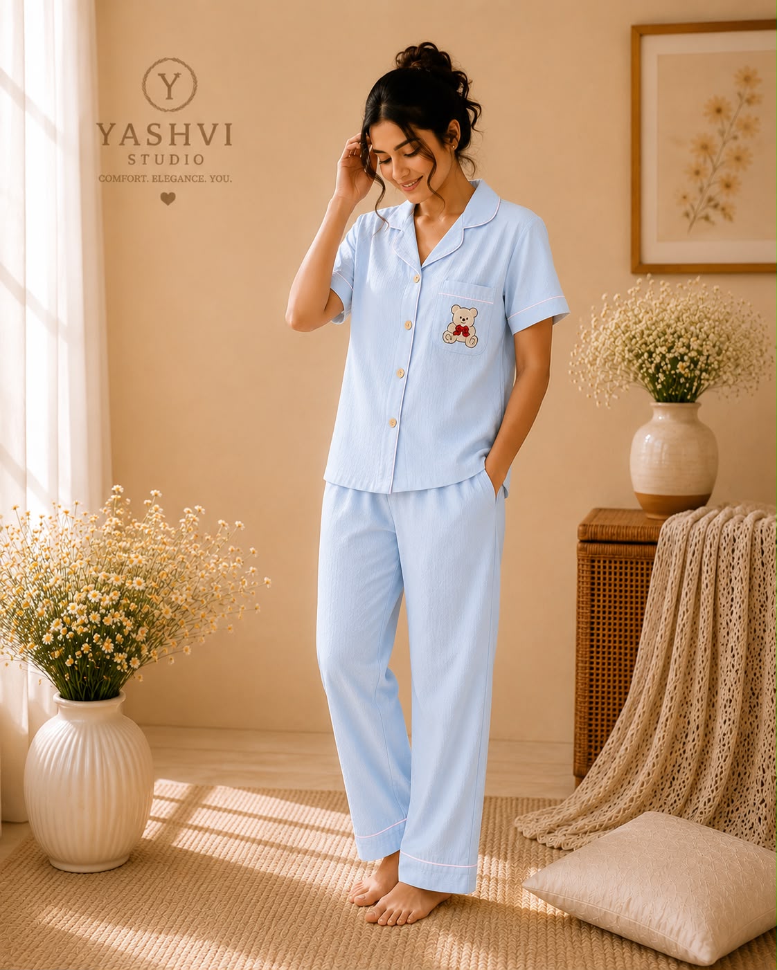 Teddy Blue 3 Piece Set