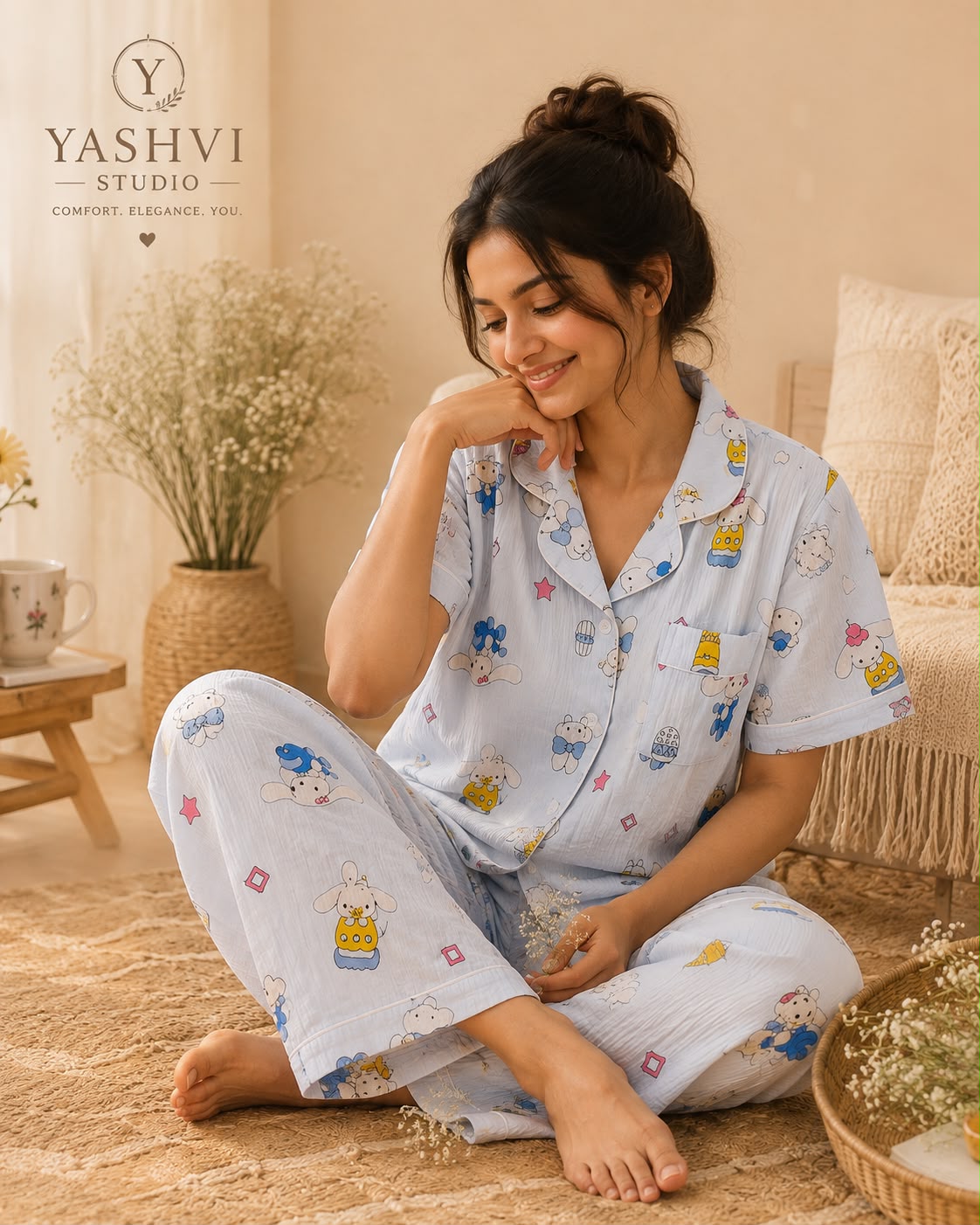 Blue Bunny 3 Piece Set