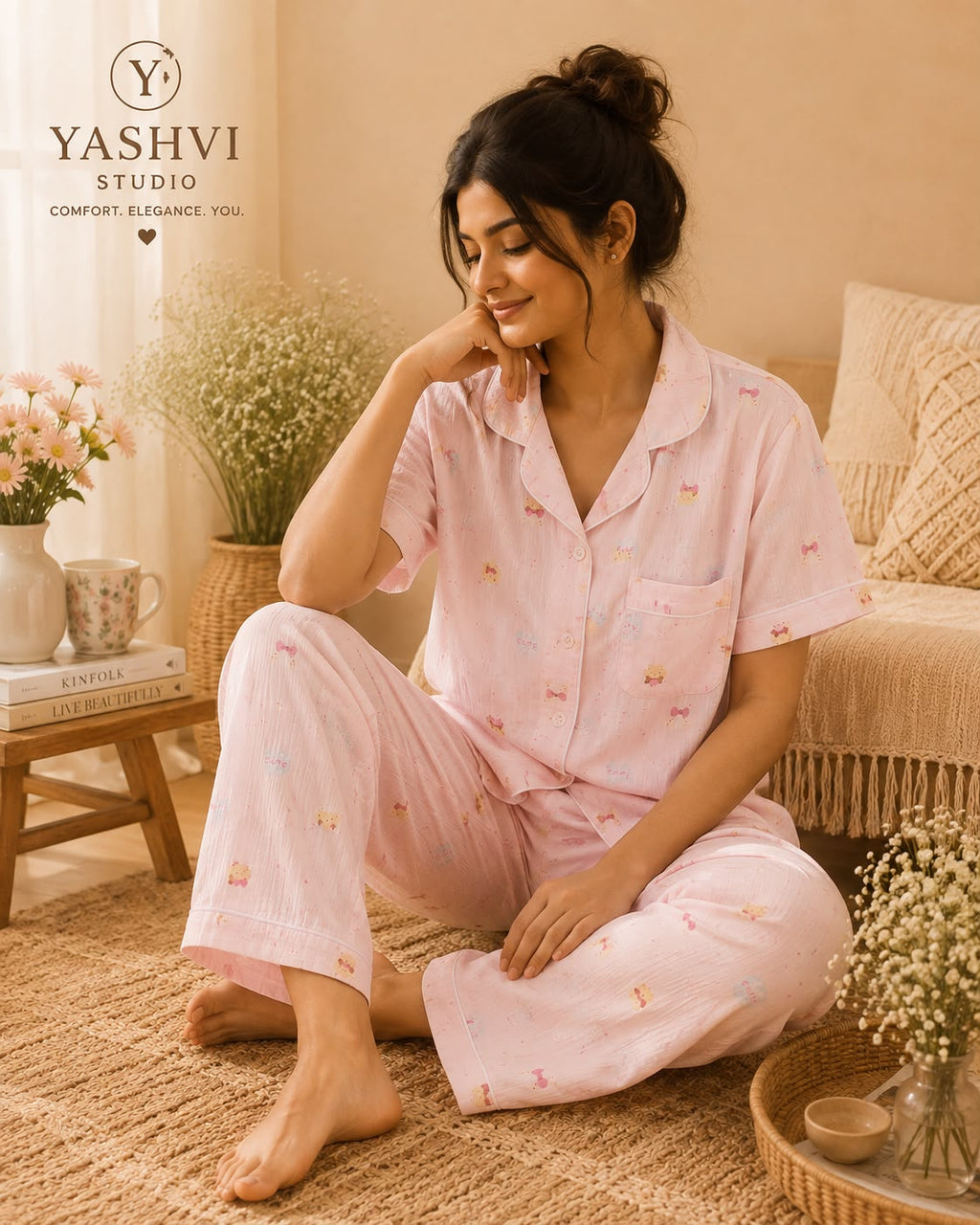 Cute Pink 3 Piece Set