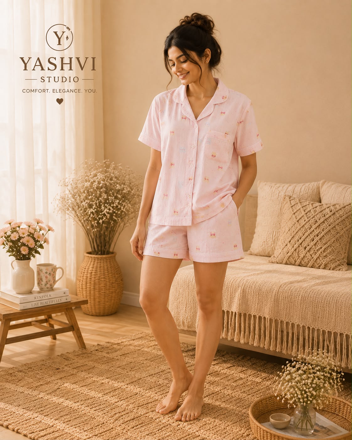 Cute Pink 3 Piece Set