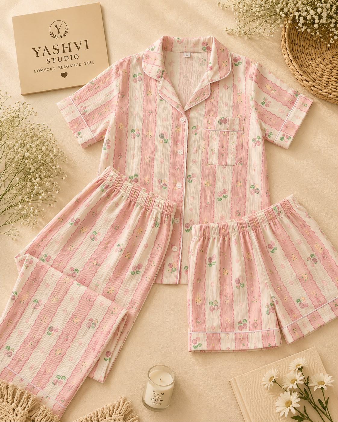 Pink Blossom 3Piece Set