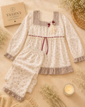 Full sleeve Bow PJ Set