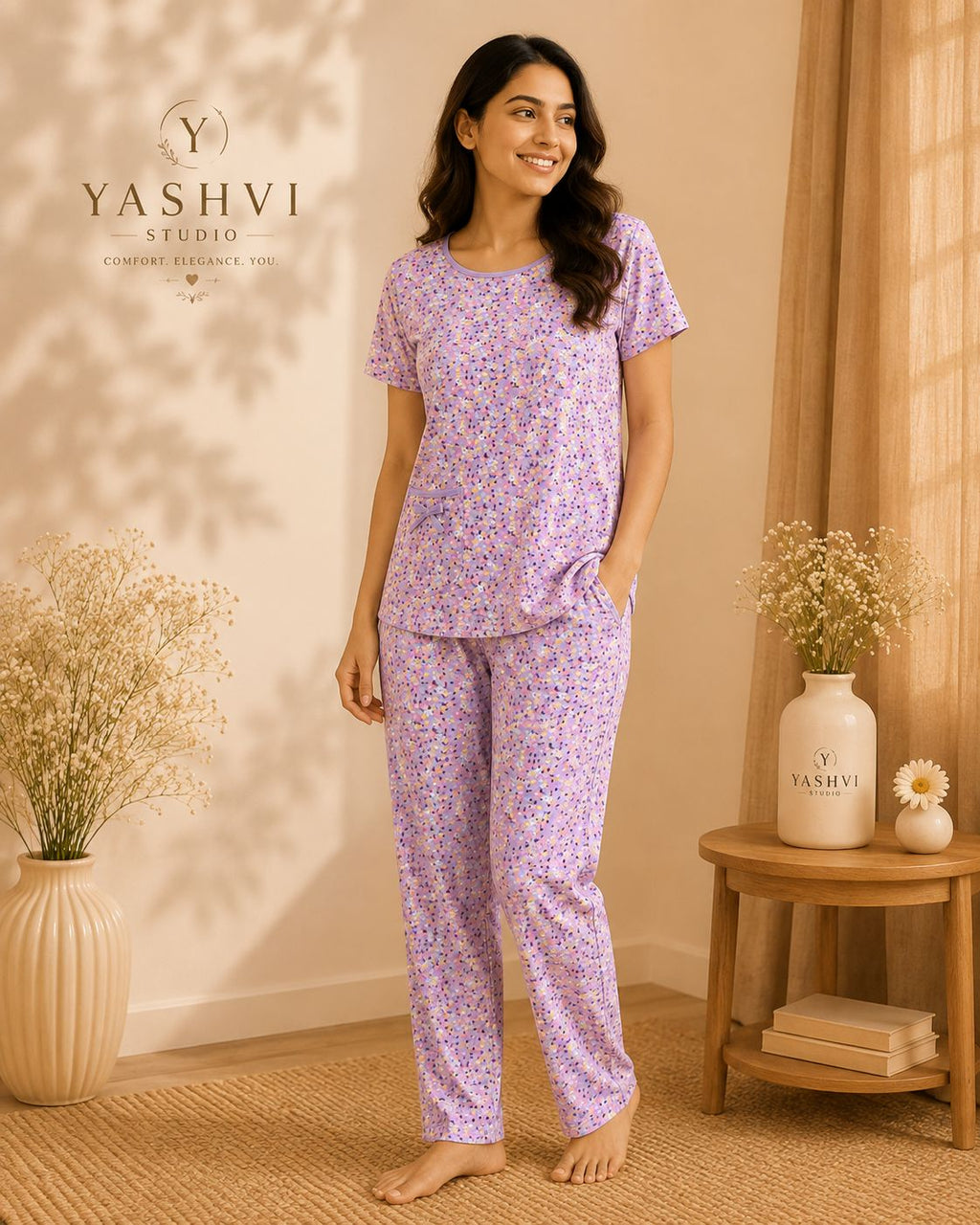 Lavender Blossom Lounge Set