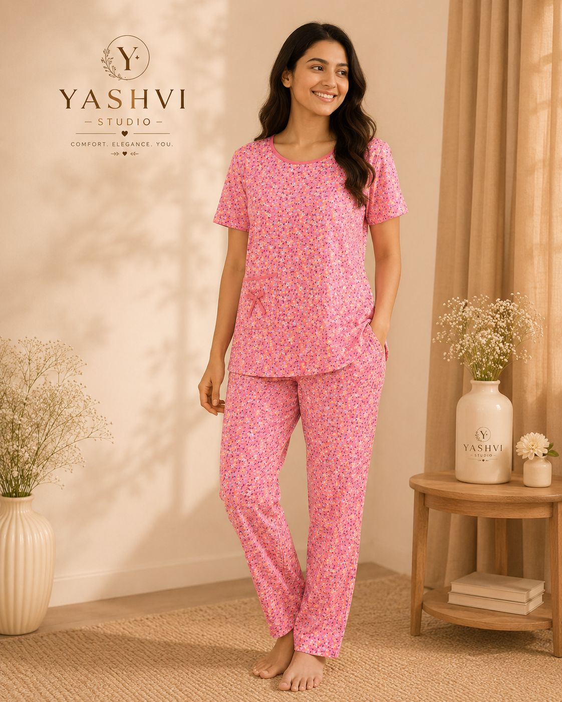 Pink Blossom Breeze Lounge Set