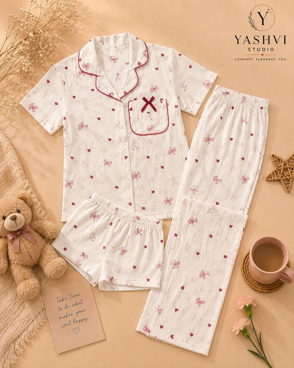 Blush Blossom Love 3 Piece Set