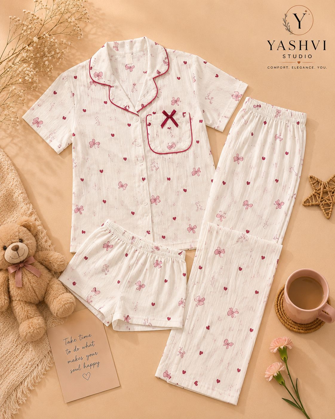 Blush Blossom Love 3 Piece Set