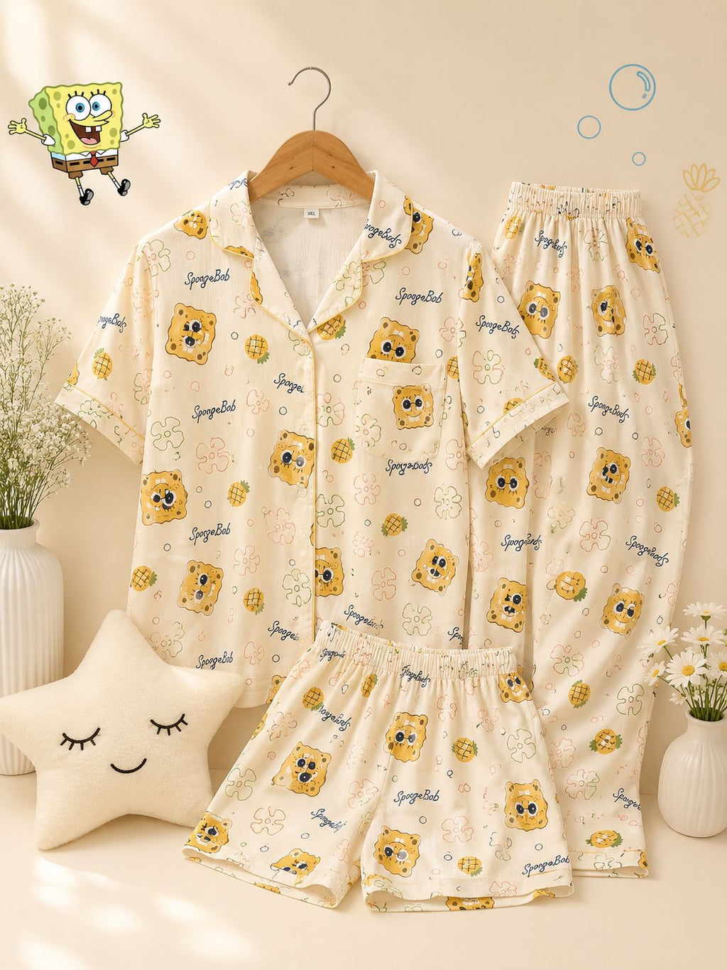 SpongeBob Sunshine 3 Piece PJ Set